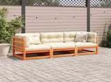 Garden Sofa Set Wax Brown Solid Pine Wood Medium Modular 3299265