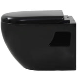 Wall-Hung Toilet Ceramic Black 143023