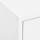 Storage Cabinet White 80x35x101.5 cm Steel 336161