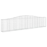 Arched Gabion Baskets 6 pcs 400x30x80/100 cm Galvanised Iron 3145817
