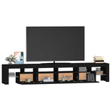TV Cabinet Black Engineered wood Large TV Cabinet Rectangular 3152787