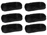 Throw Blankets 6 pcs Black 240 x 270 cm Fleece 42016812