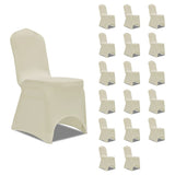 ZNTS Chair Cover Stretch Cream 18 pcs 3051641