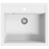 Granite Kitchen Sink Single Basin White 144863