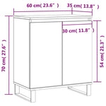 ZNTS Sideboard Sonoma Oak 60x35x70 cm Engineered Wood 827167