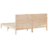 Extra Long Bed Frame without Mattress 180x220 cm Solid Wood 3309317
