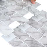 Subway Tile 20 pcs White Marble 30.5 x 30.5 cm 42021225