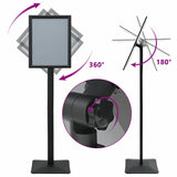 Pedestal Poster Stand Silver A3 Cast Iron 42020977