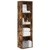 Bookcase Smoked Oak 40x30x152 cm Engineered Wood 857880