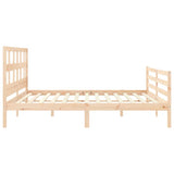 Bed Frame without Mattress 200x200 cm Solid Wood 3194851