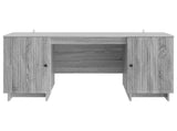 Desk Grey Sonoma Engineered Wood 142.5 x 50 x 75 cm 3414573