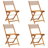 Garden Chair Set of 4 Taupe 3214616