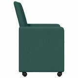 Dining Chairs 2 pcs Dark green 57 x 66 x 94 cm Fabric 42017812