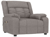 Massage Chair Taupe Fabric 348128