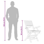 Folding Garden Chairs 8 pcs 55x61x90 cm Solid Wood Teak 3155063