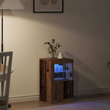 LED Sideboard Old Wood 41 x 37 x 67 cm Engineered Wood 863018