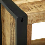 Wall Cube with Storage Brown 55 x 35 x 40 cm Solid Mango Wood 4016008