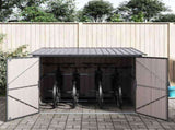 Bike Shed 3 pcs Anthracite 216 x 207 x 158 cm Metal 3385873
