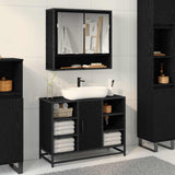 Wall Shelf with Shelf Wall-mounted Black Oak 65 x 20 x 60 cm 883613