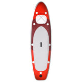 Inflatable Stand Up Paddle Board Set Red 300x76x10 cm 93382