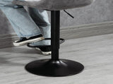 Modern Bar Stools Set of 2, Height Adjustable Swivel Bar Chairs with Backrest, Gas Lift and T3398P328163