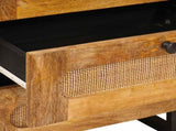 Bedside Cabinet Natural 50 x 33 x 62 cm Solid Mango Wood 4018053