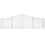 Arched Gabion Baskets 13 pcs 200x30x40/60 cm Galvanised Iron 3145378