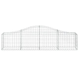 Arched Gabion Baskets 13 pcs 200x30x40/60 cm Galvanised Iron 3145378
