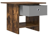 Bedside Table 2 pcs Smoked Oak 41 x 40 x 45 cm Engineered Wood 8000445