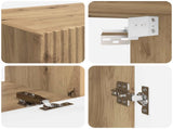TV Cabinet Set Wall-mounted 4 pcs Artisan Oak Engineered Wood 3409050