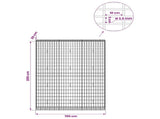 Gabion with 3.5 mm Wire and 5x10 cm Mesh 150x30x200 cm 3462765
