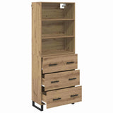 Highboard 2 pcs Artisan Oak 69.5 x 34 x 180 cm Engineered Wood 3415900