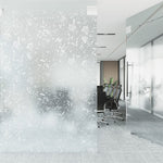 Window Films 4 pcs Frosted Flower Pattern PVC 3208978