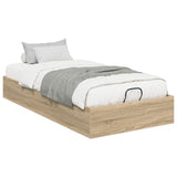 Ottoman Bed Frame Sonoma Oak 203 x 90 x 25 cm Engineered Wood 3409255
