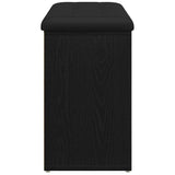 Shoe Bench with Shelf Black 82 x 32 x 50 cm Engineered wood 862987