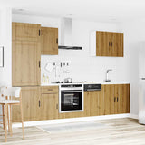7 Piece Kitchen Cabinet Set Kalmar Artisan Oak Engineered Wood 3314790