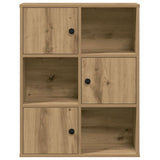 ZNTS Bookcase Artisan Oak 60x24x76.5 cm Engineered Wood 860390