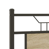 Bed Frame without Mattress Sonoma Oak 150x200 cm King Size Engineered Wood 4106964