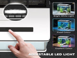 28L Glass Aquarium Fish Tank with Filter, LED Lighting, for Betta, Guppy, Mini Parrot Fish, Shrimp, T3398P350115