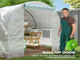245 x 200cm Polytunnel Greenhouse - White T3398P320033
