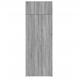 Storage Cabinet Grey Sonoma 80x42.5x225 cm Engineered Wood 3281355