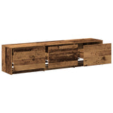 TV Cabinet with LED Old Wood 165 x 34 x 40 cm Engineered Wood 8006550