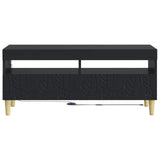 LED TV Cabinet Black Engineered Wood 897206