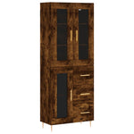 Highboard Smoked Oak 69.5x34x180 cm Engineered Wood 3198590