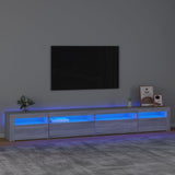 TV Cabinet with LED Lights Grey Sonoma 270x35x40 cm 3152752