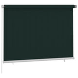 Outdoor Roller Blind 200x140 cm Dark Green HDPE 312816