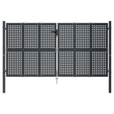 Garden Gate Anthracite 300x125 cm Steel 154567