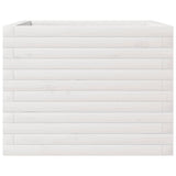 Garden Planter White 60x60x45.5 cm Solid Wood Pine 847249