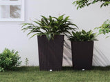 Planter with Removable Inner Brown 21 / 49 L PP Rattan 364676