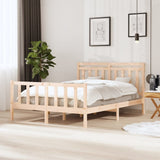 Bed Frame without Mattress King Size Solid Wood 3100963
